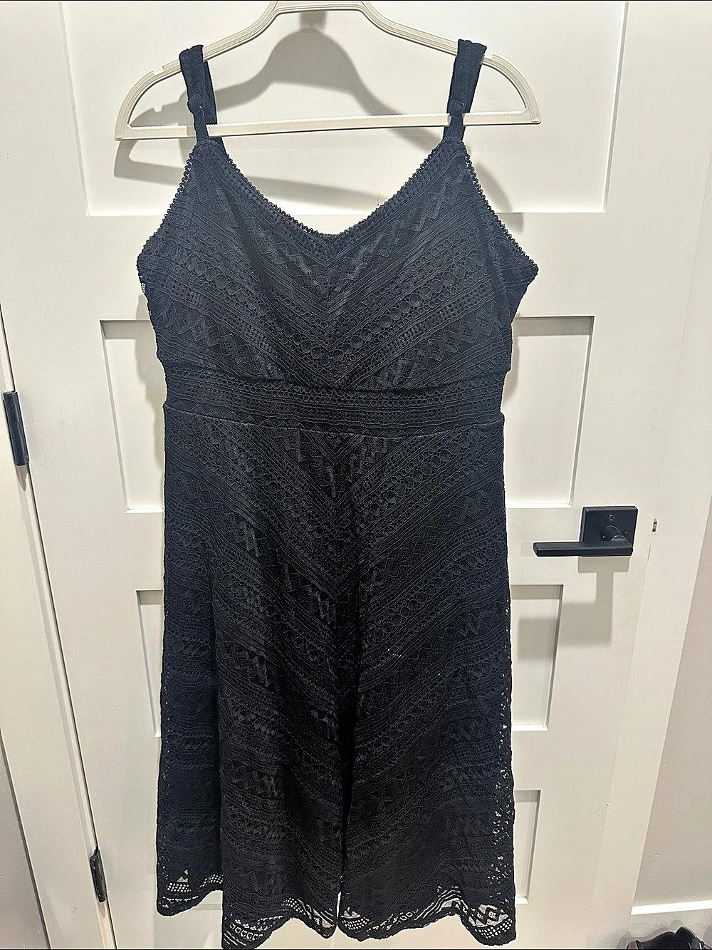 TORRID Midi Lace Fit And Flare Dress Black